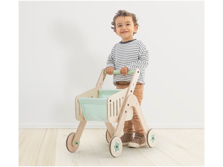 Fa bevásárlókocsi és járóka Trio Shopper