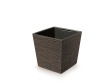 Műanyag virágcserép betéttel Furu Square Low ECO Wood