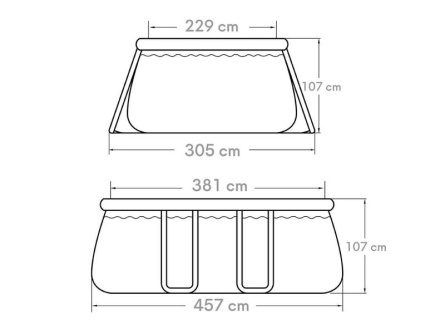 QuickUp (sz. 3,05 × h. 4,57 × m. 1,07 m)