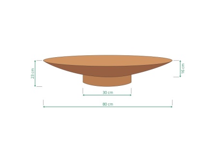 Steel Firepit Rust R