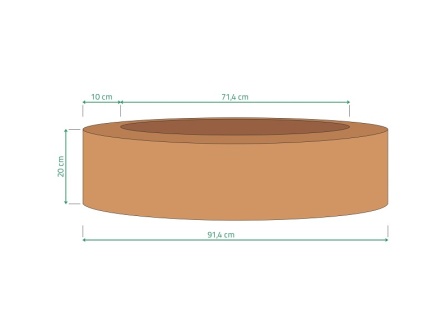 Steel Firepit Corten B