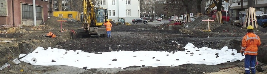 Geotextíliák az építkezésen