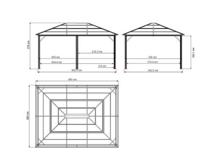 Meridien 1216 (antracitszín)