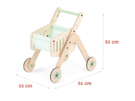 Fa bevásárlókocsi és járóka Trio Shopper