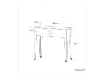 Herstera Garden Urban 72 l