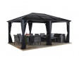 Kerti pavilon Meridien 1216 (antracitszín)