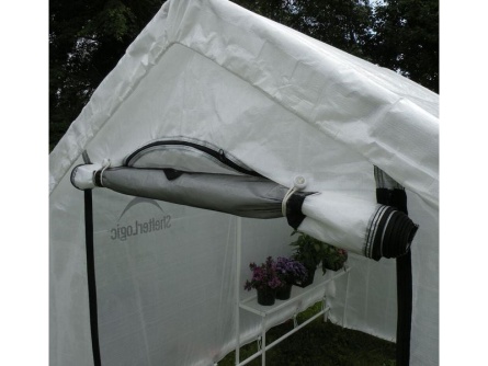 ShelterLogic 1,8 × 2,4 m polccal együtt