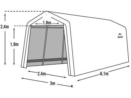 ShelterLogic 3 × 6,1 m