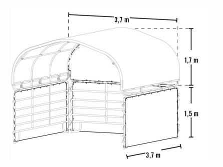 ShelterLogic 3,7 × 3,7 m