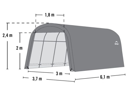 ShelterLogic 3,7 × 6,1 m