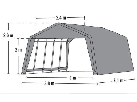 ShelterLogic 3,8 × 6,1 m