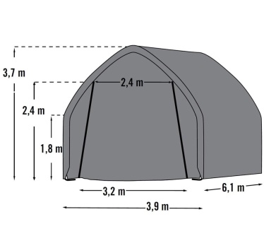 ShelterLogic 3,9 × 6,1 m
